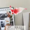 Flor artificial de alta gama de un solo tallo, lirio de cala de pétalo doble de EVA, arreglo floral de boda estilo rústico, flores artificiales para comercio exterior