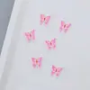 Joyería para Uñas Artísticas de Mariposa Artificial Luminosa Pintada Colorida Accesorios de Pasador de Pelo para Uñas Fluorescentes, Aretes