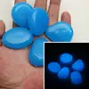 Pedras Luminescentes Grandes 4,5cm 15g para Pavimentação de Jardim e Quintal, Paisagismo Brilhante para Aquário, Pedrinhas Fluorescentes de Plástico