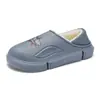 Pantuflas de Algodón para Hombre para Otoño e Invierno, Pantuflas de Interior Antideslizantes con Terciopelo para Mantener Caliente y a Prueba de Frío, Zapatos de Algodón de Talla Grande