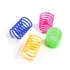 Fábrica en stock bola de juguete para gatos que golpea cruzada suministros para mascotas color gato plástico resorte juguete para gatos