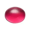 Huagang Gems Huevo 5 # Rojo Rosa Vidrio Piedras Sueltas Al Por Mayor, Ovalados Planos Lisos Rhinestones Sintéticos Curvos.