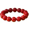 Cuentas sueltas de cinabrio mineral crudo natural, arena dorada púrpura, arena imperial, cuentas redondas de alto contenido, cuenta individual para pulsera DIY para el año zodiacal