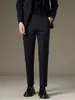 Ropa de Hombre Fengshe / Primavera y Otoño Cintura Elástica Oculta Pantalones Casuales Juveniles Pantalones de Vestir para Hombre Pantalones Largos para Hombre para el Trabajo