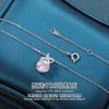 Colar de Prata S925 Nicho Luxo Laço Zircônia Cinco A-Grade Estilo Coreano Acessório de Pescoço da Moda