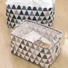 Caixa de armazenamento de tecido tamanho pequeno caixa de armazenamento de roupas de guarda-roupa caixa de organização de mesa à prova d'água artefato de armazenamento de brinquedos e lanches
