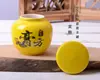 Tarro de pasta Lancai tarro sellador de cerámica botella de Ejiao tanque de almacenamiento sellado de medicina tradicional china mini tanque de almacenamiento portátil para viajes