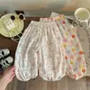 Pantalones Finos de Verano para Niñas Antimosquitos Pantalones Tobilleros para Bebé Niña Pantalones Holgados con Estampado de Dibujos Animados para Niños Pantalones Hasta el Tobillo