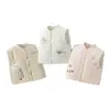 Colete para Bebê 120g Algodão Acolchoado Protetor de Barriga Colete Outono e Inverno Bebê Crianças Jaqueta Sem Mangas Fleece Top Quente