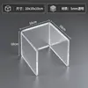 Suporte de Exibição Acrílico em Forma de U Suporte de Mesa Transparente para Figura Caixa Surpresa Bolsa Rack de Armazenamento de Amostras