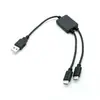 Cabo de Dados USB para Tipo-C Um para Dois Cabo de Dados Tipo-C com Chip