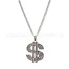 Popular Cadena de Oro Pulsera Hip-Hop Sombrero Negro de Pescador Gafas con Montura de Espejo Anillo de Dólar Conjunto de Vestido de Graduación