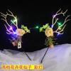 Nova tenda luminosa de Natal chifre headband luz piscando flor fada alce cocar Natal com chifre de luz acessórios para cabelo atacado