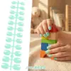 Decoraciones de Uñas Artísticas Portátiles de Color Sólido y Tallas Variadas para Niños Transfronterizas, Decoraciones de Uñas Postizas, Regalos de Vacaciones para Niños