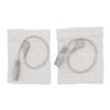 Muñequera Conductiva de Fibra de Plata con Borde Engrosado para Fisioterapia, Electroterapia de Pulso, Electrodo de Masaje, Absorbente de Sudor, Transpirable, Muñequera para el Cuidado de la Salud