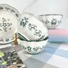 Atacado do fabricante de tigelas e pratos de cerâmica Shanxi em formato de pétala, tigelas em formato de lótus, louças de uso diário, tigelas, pratos e travessas para lojas de dois yuans e barracas de rua