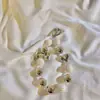 Ins Cuentas Plateadas Galvanizadas Lazo de Amor Cadena para Teléfono Móvil Lanyard de CCD Llavero Pulsera de Muñeca de Alto Valor de Color