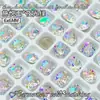 6mm Cor Doce Flash Shiyue Rosto Fundo Pontiagudo Diamante Joias para Arte de Unhas Popular Super Flash Usável Diamante para Arte de Unhas Atacado