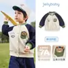 [7A Antibacteriano] Chaqueta Suave para Niños Otoño Nuevo Estilo Chaqueta de Béisbol para Niños y Niñas Ropa Fina de Forro Polar para Bebés Principios de Otoño
