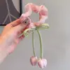 Goma para el pelo de tul estilo coreano tipo tulipán para mujer, Sujetador de pelo de alta gama, Elástico para coleta, Cuerda para el pelo elegante, Accesorio floral para el pelo