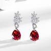 Joyería Chengda Pendientes Simples de Gota de Agua Coreanos de Temperamento Niche de Alta Gama Pendientes de Cobre Chapados en Oro Pendientes Transfronterizos Europeos y Americanos