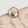 Botones Metálicos Retro Abrigo Cortavientos Traje Botones Punto Negro Dorado Aceite Alto Grado Pierna Alta Decorativos Botones Superiores