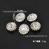 Botones de circonio de alta calidad botones de cristal de mariposa copo de nieve botones de cristal para bricolaje traje abrigo abrigo gemelos broche accesorios