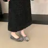 Sapatilhas Femininas Retro Francesas Plissadas com Laço 2026 Nova Marca Nicho Veludo Dourado Estampa de Leopardo Sapatos de Ballet Mocassins