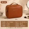 Bolsa de maquillaje de cuero tres en uno, gran capacidad, bolsa de almacenamiento para artículos de tocador desmontable, bolsa de maquillaje impermeable para brochas de maquillaje cosmético