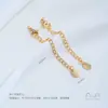 Acero de Titanio Antidesvanecimiento Superficie Lisa Forma de Corazón Estrella de Cinco Puntas Ovalada Gota de Agua Cierre de Langosta Cadena de Extensión Accesorios de Joyería Hechos a Mano para Bricolaje