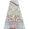 Tejido de encaje calado floral bordado soluble en agua, encaje para vestido de mujer de banquete étnico de Xinjiang, accesorios para vestidos de novia