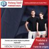 Tecido Piqué Duplo 205g 100% Poliéster Espessado Resistente ao Desgaste para Camisas Polo, Uniformes de Fábrica, Roupas de Trabalho e Materiais para Uniformes de Trabalho