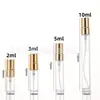 En stock Botellas Decantadoras de Perfume de 2 ml, 3 ml, 5 ml, 10 ml Muestras Pequeñas Botellas de Spray Portátiles Botellas de Vidrio de Alta Gama Botellas Vacías