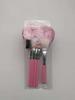 Conjunto de 5 Pincéis de Maquiagem, Pincel para Sombra, Pincel para Lábios, Pincel para Blush, Escova Pente para Sobrancelhas, Pincel para Base, Conjunto Completo de Ferramentas de Beleza, Pelo Animal