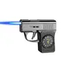 Celebridade da Internet Criativa Isqueiro Inflável Modelo Tipo Pistola com Cinto de Metal À Prova de Vento Isqueiro Direto para Cigarro Presente Legal Venda por Atacado
