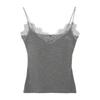 Bralette de Lana Polar Térmico con Encaje Hermoso de Borde de Pestañas para Mujer Otoño/Invierno 2026