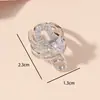 Brinco de Clipe de Diamante de Temperamento Sem Furos nas Orelhas Feminino 2023 Novo Fashionável Luxo Leve Nicho Sentido de Alto Padrão Brincos de Pino