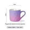 Exportar para a Rússia Caneca Cerâmica Degradê Cazaquistão Caneca Colorida Arco-Íris