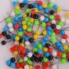 En stock, suministro de carrete de alfiler de perla de color, juego de línea de alfiler fijo, accesorios para equipo de pesca