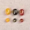 Ágata Preta Natural, Vermelha e Amarela Too S-Like J Contas Redondas Calcedônia Contas Cilindricas Grandes e Pequenas Contas Soltas Acessórios Pulseira DIY Atacado