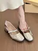 ¡Primer encuentro con un ambiente genial y sofisticado! Elegantes zapatos Mary Jane de punta cuadrada con lazo y tacón grueso para mujer en otoño