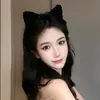 Faixa de Cabelo Fofa de Orelha de Gato de Pelúcia Estilo Coreano 2025 Novo Outono e Inverno Lavar o Rosto Sem Soltar Cabelo Pressão Faixa de Cabelo Doce Presilha de Cabelo