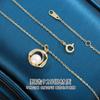 Collar Redondo de Plata de Ley S925 con Perla de Agua Dulce y Diseño Natural, Regalo Versátil y Práctico para Mamá en el Día de la Ropa de Dama