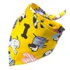 Bandana de Algodón Sarga para Perro Mascota Estilo de Atar Babero Infantil Bufanda para Cabeza de Bebé Empaquetado Individualmente