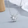 Colar de Girassol em Prata de Lei 925 para Mulheres 2022 Novo Modelo Corrente de Clavícula de Girassol Totalmente cravejada Design Personalizado Joias Ins