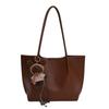 Otoño e Invierno Bolso Retro de Alta Gama para Suegra Bolso Tote de Gran Capacidad Bolso de Hombro Simple de Cuero Bolso de Mano a la Moda