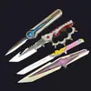 Mercancía del juego Delta, cuchillo de juguete Estrella Fugaz de tamaño grande, navaja plegable Polaris Mercy, artículo de artesanía coleccionable, sin afilar
