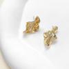 Pendientes barrocos irregulares con baño de cobre de 14k y color oro auténtico que conservan su forma, pendientes colgantes individuales, accesorios para pendientes.