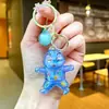 Llavero Trendy de Acrílico Galvanizado Crystal Shin-Chan Colgante Exquisito para Pareja Llavero de Coche Accesorio para Bolso