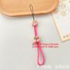 Nuevo Lanyard para Teléfono Móvil de Flor de Dibujos Animados Anti-Pérdida Creativo para Muñeca Cuerda de Nylon Llave Colgante Hebilla Cadena Corta para Mano